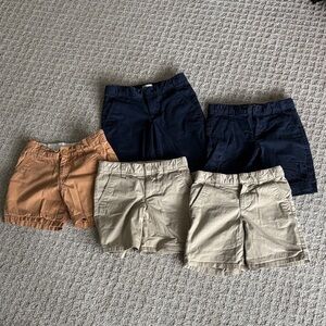 Kids Tan and Navy Shorts Set - size 5
